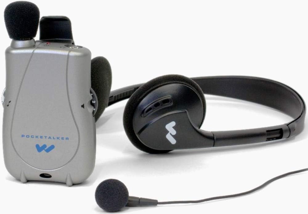 PKT D1 EH Pocketalker Ultra Duo Pack, Amplifier with Mini Earbud and Folding Headphone