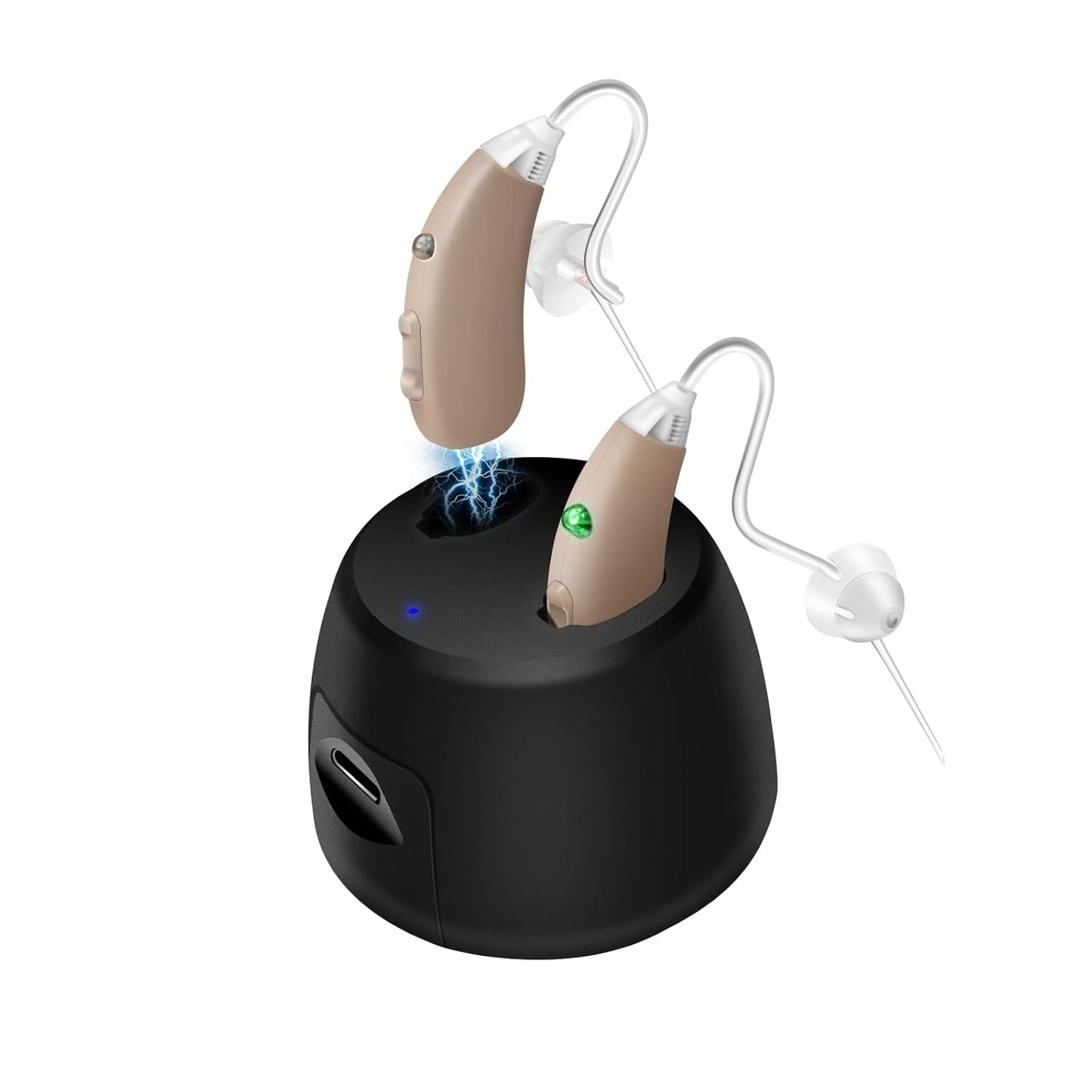 Banglijian Hearing Aids, Noise Reduction, Magnetic Charging, for Mild to Severe Loss (Beige)