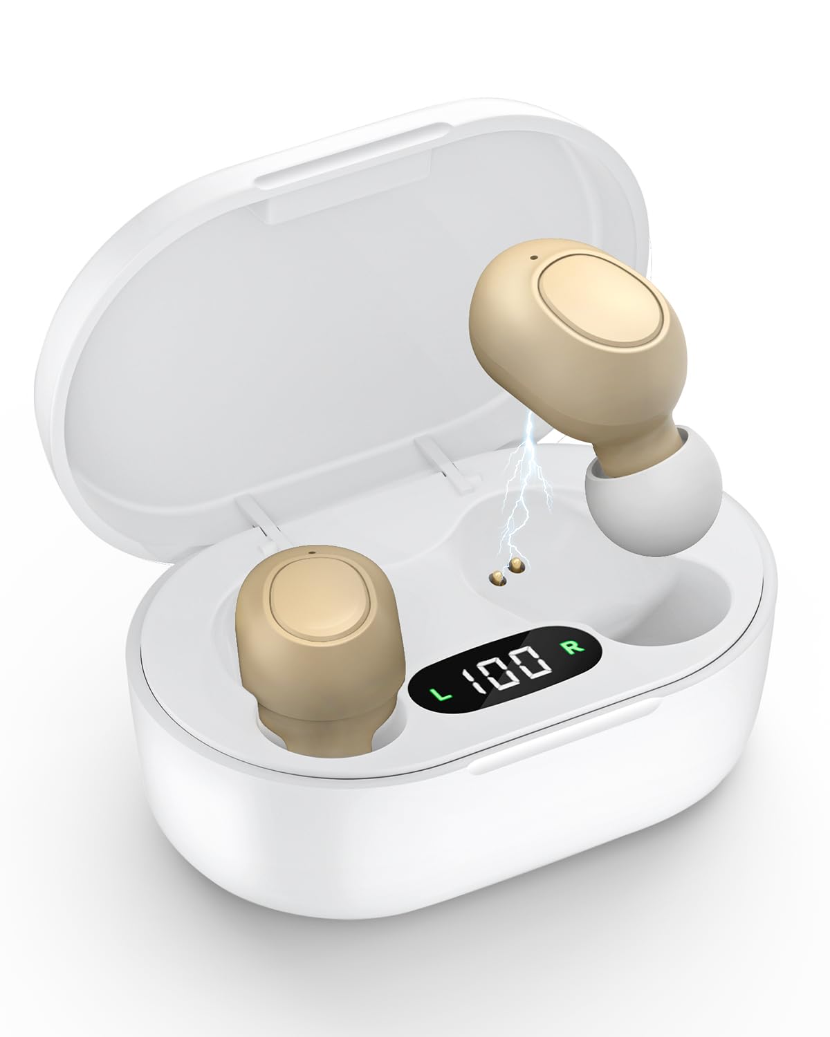 Embouchure Rechargeable Hearing Aids for Seniors, Invisible Audien, Intelligent Noise Reduction, Volume Control (Copy)