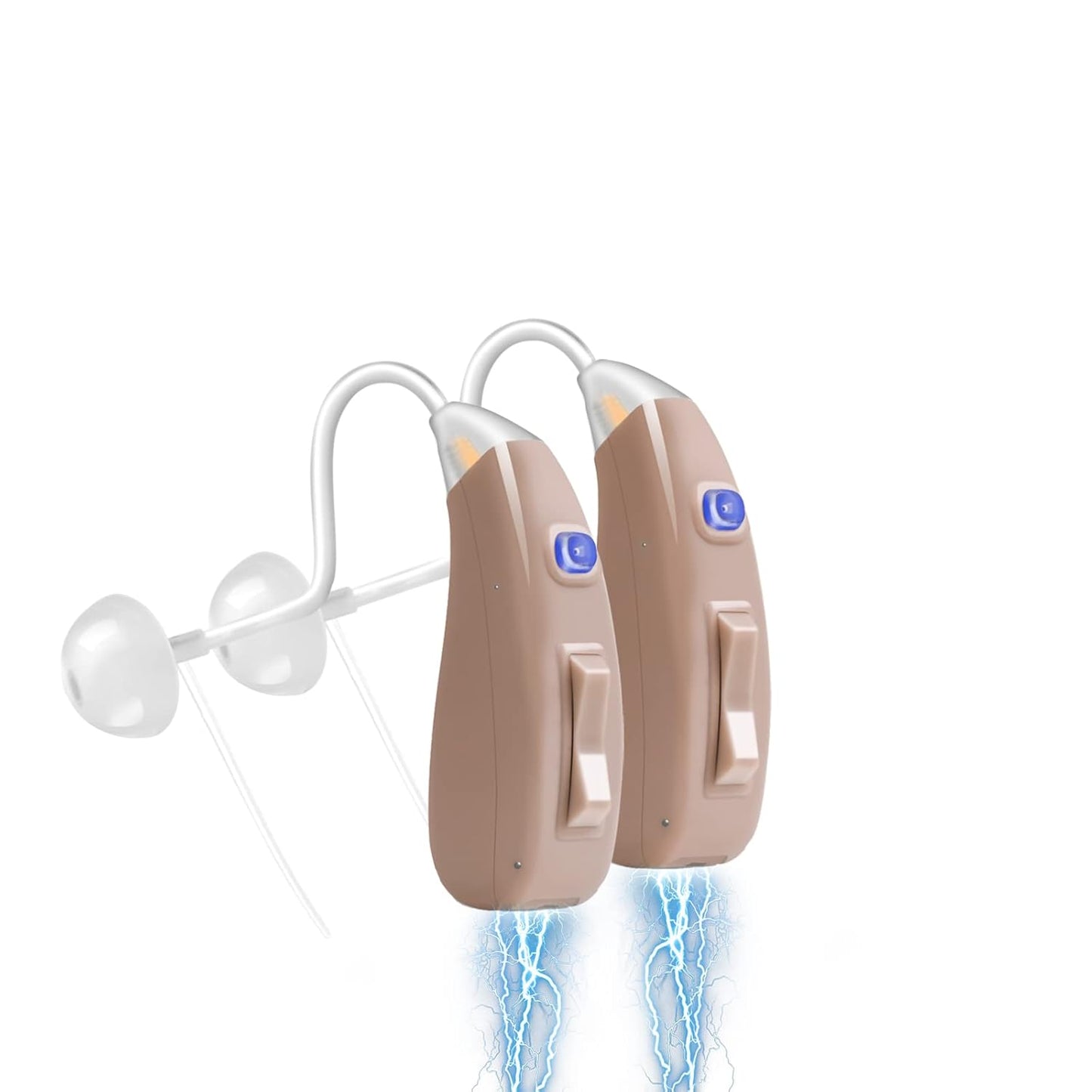 Banglijian Rechargeable Hearing Aids, Digital Noise Cancelling, Latest Upgrade (Two Units)
