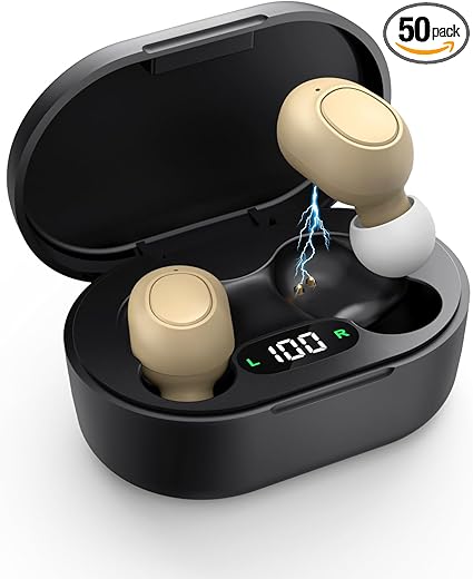Rechargeable Hearing Aids for Seniors, Intelligent Noise Reduction, Invisible Audien with Volume Control